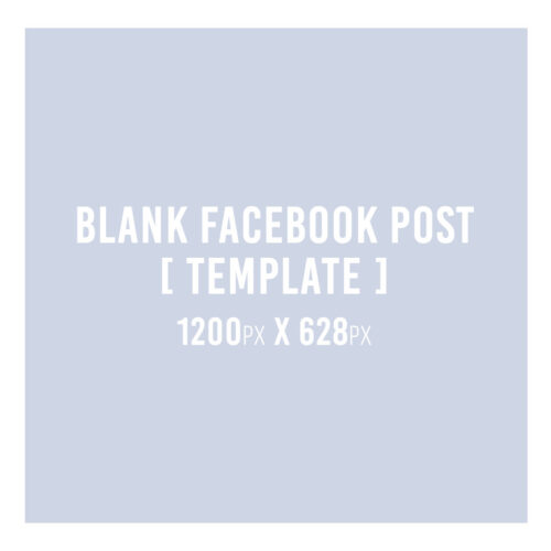Blank Facebook Post